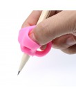 3 zestawy pisania przedszkole dla dzieci początkujący uchwyt korygujący długopis silikonowy pisanie pomoc oprawa poprawna pozycj