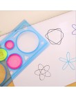 Kreatywna czterokolorowa magiczna deska kreślarska uniwersalny szablon do rysowania władca uczeń edukacja piśmiennicze stale się