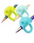 3pc magiczny uchwyt ołówek pomoc początkujący pisanie silikonowe zabawki dziecko podwójne kciuk korekta postawy pióro narzędzie 