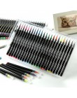 24/48 kolorów miękki pędzel do malowania zestaw długopisów komiks manga akwarela markery pióro kaligrafia szczotka materiały art