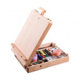 Drewniane sztalugi na malarstwo szkic sztalugi stół kreślarski Box farba olejna akcesoria do laptopa akcesoria do malowania dla 