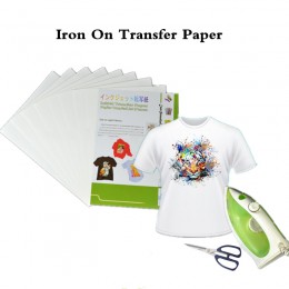 (20 sztuk/partia) żelazko na atramentowy papier transferowy ciepła A4 atramentowy do Textil żelazko na tshirt transfery papier t