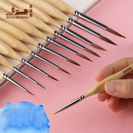 1 PC akwarela Hook line pen gwasz miękkie łasica włosów zarys pędzel do malowania ręcznie malowane propylen miniaturowe szczegół