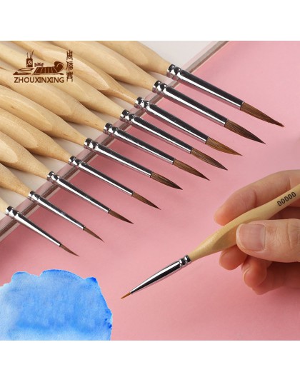 1 PC akwarela Hook line pen gwasz miękkie łasica włosów zarys pędzel do malowania ręcznie malowane propylen miniaturowe szczegół