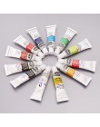 12 kolorów gwasz zestaw farb 6ml rysowanie malowanie pigmentów z akcesoria do malowania pędzel