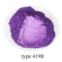 Proszek perłowy Pigment farba akrylowa do rzemiosła typ 419B fioletowy 50g sztuki lakier samochodowy mydło barwnik do farby pros