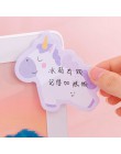 Koreańskie kawaii tęczowa opaska jednorożec kartki samoprzylepne kreatywny Post notatnik śliczne DIY notatnik artykuły biurowe s