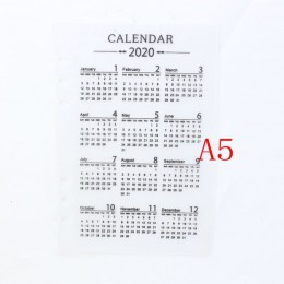 Domikee classic 2020 rok kalendarz pcv 6 otwory indeks dzielnik dla spiral binder planner notebooki artykuły biurowe A5A6