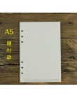 A5/A6 notes spiralny papier wypełniający do Filofax Diario Planner karteczki wewnętrzne z wymiennymi akcesoriami biurowymi papie