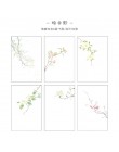 Pan papier 30 sztuk kreatywny Chinoiserie Artsy liście pisanie uwaga rośliny kwiaty notatniki przezroczysty papier luźny liść pa