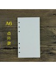 A5/A6 notes spiralny papier wypełniający do Filofax Diario Planner karteczki wewnętrzne z wymiennymi akcesoriami biurowymi papie
