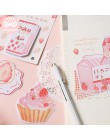 Mr Paper 30 sztuk/partia 8 wzorów różowy słodki przekąska notatnik kartki samoprzylepne notatnik pamiętnik kreatywny papiernicze