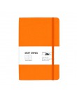 Bullet journal do planowania cel kropkowany notatnik A5 tkaniny sztywne etui 100 GSM 160 stron materiały biurowe i szkolne Handm