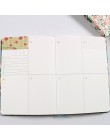 Śliczne kwiaty skórzany notes pamiętnik terminarz tygodniowy Agenda 2020 notatnik Mini mały pocisk Journal biurowe Filofax Organ