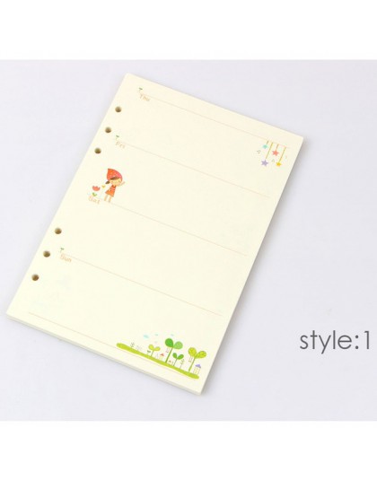 Summer Cute Series notatnik Filler Papers A5/A6 kolor wewnętrzny rdzeń Planner strona wewnętrzna prezent papeterii