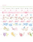 10 sztuk/partia Ocean Stars Wisteria kwiatowy uroczy papier maskująca taśma washi zestaw japoński biurowe Kawaii Scrapbooking do