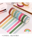6 sztuk/zestaw kawaii cukierki kolor taśma Washi śliczne taśma maskująca dekoracyjna taśma klejąca dla dzieci DIY Scrapbooking p