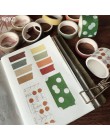 WOKO 10 rolek Retro Pure Color taśma maskująca przylepna las kolor kolaż Bullet Journal materiał Deco Washi taśma diy do scrapbo