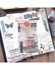 Retro zestaw taśm Washi taśma DIY dekoracja Scrapbooking Planner taśma maskująca Washitape materiał dekoracyjny podręcznik nakle