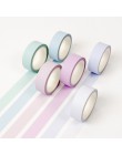 12 kolor miękka kolorowa papierowa taśma washi 15mm * 8m czysta taśmy maskujące dekoracyjne naklejki do dziennika DIY papiernicz