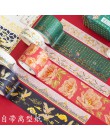 2 sztuk/partia chiński element złota taśmy washi Tape zestaw naklejki scrapbooking etykiety taśmy maskujące szkolne materiały bi