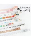 Śliczne tagi papierowa taśma washi klej dekoracyjny taśma diy do scrapbookingu etykieta samoprzylepna maskująca dla majsterkowic
