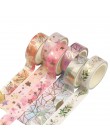 6 rolek/zestaw kwiat taśmy washi Tape kwiatowy dekoracyjny taśma Scrapbooking Album fotograficzny narzędzia szkolne Kawaii papie