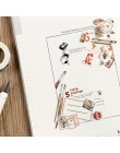 Artykuły papiernicze tematyczny design taśmy Washi dekoracji klej taśma diy do scrapbookingu etykieta samoprzylepna taśma maskuj