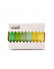 6 sztuk/zestaw Pure Color Washi papierowa taśma maskująca zestaw śliczne Makaron etykieta samoprzylepna naklejki do scrapbooking
