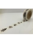 Taśma samoprzylepna czarna miłość Scrapbooking taśma washi DIY Craft przyklejony dekoracyjna taśma maskująca, japoński papier ji