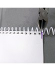 10 sztuk A4 46 otwór plastikowa cewka spiralna do luźnych liści Notebook wiążące 6mm 8mm Binder klip cewki PP pierścień dziurkac