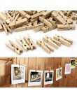 50 sztuk/zestaw Mini drewniany naturalny klip opakowanie małe DIY wesele naturalny klip s materiały biurowe