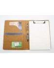A5 aktówka folder clip board biuro biznesowe finansowe artykuły szkolne faux leather wykonane Super promocja na teraz