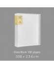 A4 prosta torba na dokumenty 100 stron książka danych o dużej pojemności folder portfolio materiały biurowe