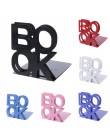 Metalowe podpórki w kształcie alfabetu żelazny uchwyt na biurko stojaki na książki