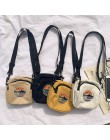 Kobiety płócienne torebki koreański Mini torba studencka pokrowce na telefon komórkowy proste małe torby typu Crossbody na co dz