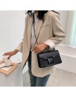 Wzór z kamieniem torby na ramię ze skóry PU dla kobiet 2020 mała na ramię Messenger torba kobiet luksusowe łańcuch torebki i por