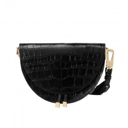 Wzór krokodyla torebki Crossbody dla kobiet półokrągłe torby Pu skórzane luksusowe torebki damskie torebki projektant torba na r