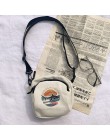 Kobiety płócienne torebki koreański Mini torba studencka pokrowce na telefon komórkowy proste małe torby typu Crossbody na co dz