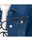 2020 LEIJIJEANS kobiety Plus rozmiar 6XL długa podstawowa jeansowa kurtka płaszcz Bleach pełna rękawy pojedyncze piersi szczupła