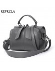 REPRCLA Fashion elegancka torebka damska torba na ramię wysokiej jakości torebka Crossbody markowa skóra ekologiczna torebka dam