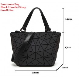 2020 popularny świecący torba kobiety geometria Tote pikowane torby na ramię Hologram Laser zwykły składane torebki geometryczne