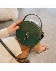 Vintage peeling skórzany okrągły projektant Crossbody torba dla kobiet 2020 PU skórzane torby na ramię panie małe torebki minito