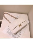 Moda kobiet torby PU skóra Crossbody torba na ramię luksusowy projektant Lingge torebki łańcuchy kożuch skrzynki 2019
