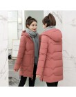 2020 zima nowe damskie kurtki parki slim kobiet dół bawełny płaszcz z kapturem grube ciepłe kurtki luźna na co dzień studencka k