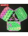 Damska diamentowa geometryczna deformacja Tote Bag nieregularna składana torba na ramię laser holograficzny Luminous torebka wia