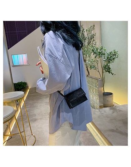Mini kamień wzór Crossbody torby dla kobiet 2020 Pu skórzane torebki i torebki nowy projektant panie torba na ramię
