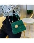 2020 moda nowa torba z materiału jakości skóra damska projektant torebka krokodyl wzór łańcucha torba na ramię Bolsos Mujer