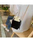 Moda torba ze sznurkami torebki damskie torebki małe klapy damskie torebki kształt pudełka torby Crossbody dla kobiet 2020 Sac A