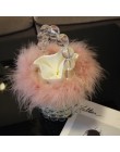 Faux futro perła torba wieczorowa kobiety Retro Handmade wyczyść perła zroszony mała portmonetka torebka damska typu bucket dams